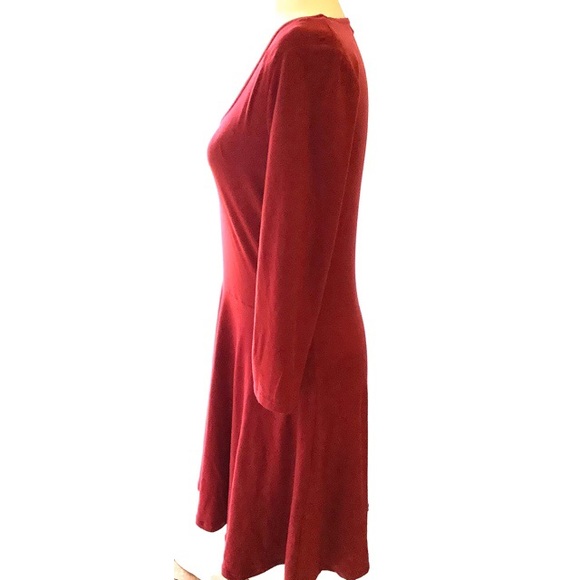 Womens 3/4 Sleeves Scoop Neck Casual Dress - Picture 4 of 6